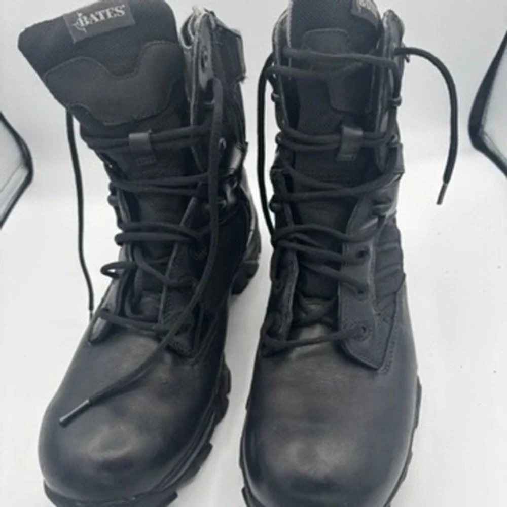 Bates Tactical Boots Mens Sz 12 Black GORE-TEX Side Zip Combat Work